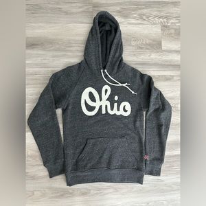 Homage women’s Ohio State hoodie sweatshirt in charcoal color - size small
